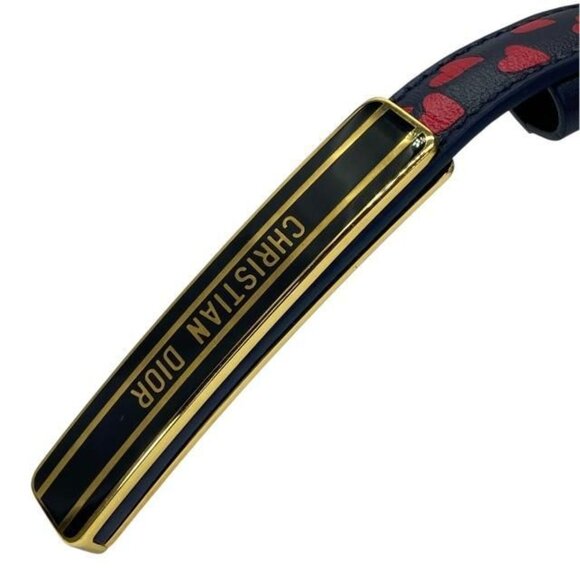 Christian Dior I Love Paris Belt Accessories Heart Pattern Logo Total Leather main image 8
